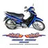 Kit Adesivos Emblema Faixa Sundown Web 100 2006 Azul