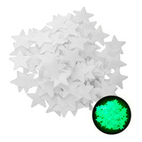Kit Adesivos Estrela Fluorescente Verde 100 Unidades