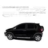 Kit Adesivos Faixa E Traseiro Volkswagen Crossfox 2008 2009