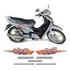 Kit Adesivos Faixa Emblema Sundown Web 100 2006 Prata