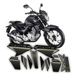 Kit Adesivos Faixas Cb Twister 250 2022 23 Moto Preta