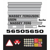 Kit Adesivos Faixas Colheitadeira Massey Ferguson 5650 R466