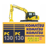 Kit Adesivos Faixas Compatível Escavadeira Komatsu