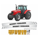 Kit Adesivos Faixas Compatível Massey Ferguson