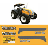 Kit Adesivos Faixas Etiquetas Trator Valtra Bm110 Bm 110 Cor Grafite