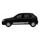 Kit Adesivos Faixas Laterais Chevrolet Celta Sport Preta Cor Padrão