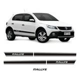 Kit Adesivos Faixas Laterais Preta Gol Rallye G5 2011