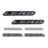 Kit Adesivos Faixas Lead 110 2014 2015 Preta Jogo Adesivo