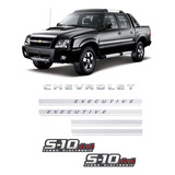 Kit Adesivos Faixas S10 Executive 4x4 Preta Turbo Eletronic