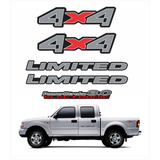 Kit Adesivos Ford Ranger 2005 2006 3 0 Prata Ca 03162