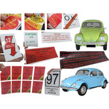 Kit Adesivos Fusca 65 A 80 Colagem Interna C 20 Adesivos