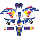 Kit Adesivos Graficos Crf 230 Biker Redbull