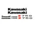 Kit Adesivos Laterais Preto Para Kawasaki Z750 Abs