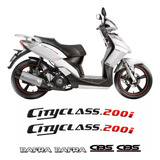 Kit Adesivos Logo Emblema Cityclass 200i Dafra Cbs Moto