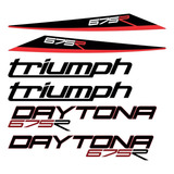 Kit Adesivos Moto Triumph Daytona 675 675r 2014 D675010