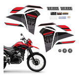 Kit Adesivos Moto Yamaha Lander Xtz 250 2023 2024   Logos