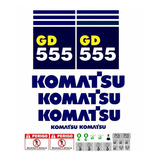 Kit Adesivos Motoniveladora Komatsu Gd555 Gd