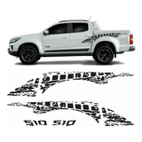 Kit Adesivos Nova S10 Sport Faixas Lateral Caçamba Kit53