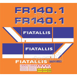 Kit Adesivos Pá Carregadeira Compatível Com Fiatallis Fr 140 Cor Adesivo Emblema Gráfico Fr140