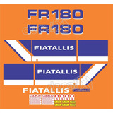 Kit Adesivos Pá Carregadeira Compatível Com Fiatallis Fr180n Cor Adesivo Emblema Gráfico Fr 180n