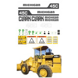 Kit Adesivos Pá Carregadeira Michigan Clark 45c 00470