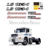 Kit Adesivos Para Mercedes 1634 Ls Top Brake Eletronic 18209 Cor Prata