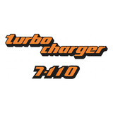 Kit Adesivos Para Volkswagen 7 110 Turbo Charger Cor Laranja