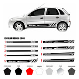 Kit Adesivos Portas Faixas Laterais Corsa Hatch E Sedan
