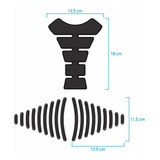 Kit Adesivos Protetor Tanque Lateral   Tankpad Fibra Carbono Cor Fibra De Carbono