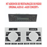 Kit Adesivos Rádio Audi A3 Kit