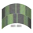 Kit Adesivos Refletivo Friso Roda Kawasaki Zx-9r Preto Verde