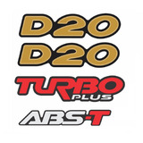 Kit Adesivos Resinados Chevrolet D20 Turbo