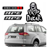 Kit Adesivos Resinados Para Mitsubishi Pajero Dakar 20247 Cor Prata