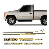 Kit Adesivos Resinados Silverado D20 98 06 E Faixa Lateral