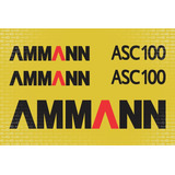 Kit Adesivos Rolo Compactador Ammann Asc 100 Asc100 Mk