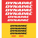 Kit Adesivos Rolo Compactador Compatível Com Dynapac Cc21 Cor Dynapac Cc 21