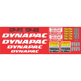 Kit Adesivos Rolo Compactador Compatível Com Dynapac Cp22 Cor Dynapac Cp 22