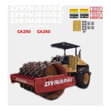 Kit Adesivos Rolo Compactador Dynapac Ca250 Ca 03766 Mq