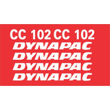 Kit Adesivos Rolo Compactador Dynapac Cc102 Cc 102 Faixa Cor Dynapac Cc 102