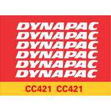 Kit Adesivos Rolo Compactador Dynapac Cc421 Cc 421 Faixas Cor Dynapac Cc 421