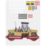Kit Adesivos Rolo Compactador Dynapac Cc43 Cc 43 Ca 03769 Mq