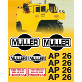 Kit Adesivos Rolo Compactador Muller Ap26