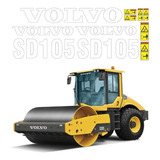 Kit Adesivos Rolo Compactador Volvo Sd105 Ca 00521 Mq
