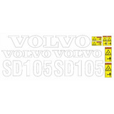 Kit Adesivos Rolo Compactador Volvo Sd105