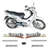 Kit Adesivos Sundown Web Evo Branca 100cc Emblemas Completo