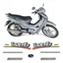 Kit Adesivos Sundown Web Evo Prata 100cc Emblemas Completo