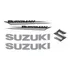 Kit Adesivos Suzuki Burgman 2005 A 2009 Cromado E Prata