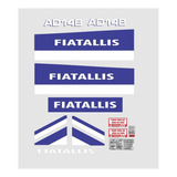 Kit Adesivos Trator De Esteira Fiatallis Ad14 B Ca 00380 Mq