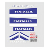 Kit Adesivos Trator De Esteira Fiatallis Ad14 B Ca 00380 Mq