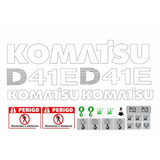 Kit Adesivos Trator De Esteira Komatsu D41e Ca 00421 Mq Cor Original